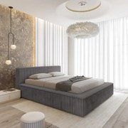 ČALÚNENÁ POSTEĽ SANTI 180x200 VITO 16 ŠEDÁ