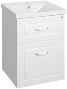 Aqualine Aqualine, FAVOLO umývadlová skrinka 52x72,5x44cm, biela mat, FV255
