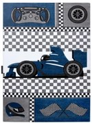 Koberec PETIT RACE FORMULA 1 AUTO nebeský