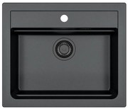 ALVEUS 1148162 - Kuchynský drez ATROX 59x50 cm granit/čierna