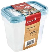 Sada 3 nádob Prosto.s etiketou modrá 15,5x10,5x11,5 1l 680