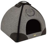 Iglu pre psov a mačky Premium Grey 47×46×40 cm