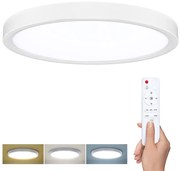 SOLIGHT LED osvetlenie s diaľkovým ovládačom Estela White, 36W, 2700lm, 30cm, CCT