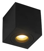 Moderné štvorcové kúpeľňové bodové svetlo čierne - Capa