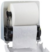Mechanický podávač papierových uterákov v roliach Merida Solid Cut, čierna