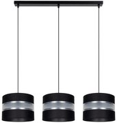 Luster na lanku CORAL 3xE27/60W/230V čierna