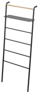 Čierny vešiak s poličkou YAMAZAKI Tower Ladder
