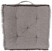 Vyšší šedý podsedák s uchom a krátkym štiepením Sally - 45*45*8 cm