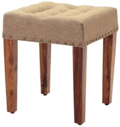 furniture-nabytek.cz - Drevený taburet s poťahom 40x45x40 z masívu palisander