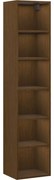 Mexen Box-A, vysoká kúpeľňová skrinka 35x44,2x160 cm, orech, 91AX1-1600-300-1-86