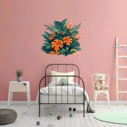 PIPPER. Kruhová samolepka na stenu "Listy" Veľkosť: 60 cm