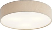 Moderné stropné svietidlo sivohnedé so zamatovým tienidlom 46 cm 3-svetlá - Luz