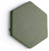Akustický panel POLY, hexagon, 600x600x56 mm, nástenný, zelená
