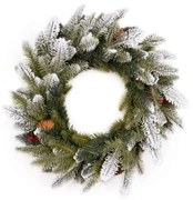 Vianočný veniec 3D Jedľa Zasnežená 50cm