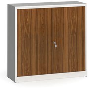 Alfa 3 Zvárané skrine s lamino dverami, 1150 x 1200 x 400 mm, RAL 7035/orech