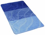Kvalitex Kúpeľňová predložka Vlny modrá, 60 x 100 cm