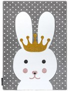 Dywany Łuszczów, Detský kusový koberec Petit Bunny grey, 140x190, šedá, detská izba
