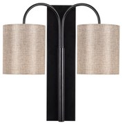 Čierne kovové nástenné svietidlo Opviq lights Aristo