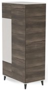 Šatníková skriňa Random 90 cm kašmír/orech