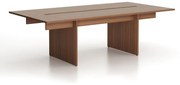 Stôl jednací SOLID + 2x prísed, 2400 x 1250 x 743 mm, orech