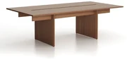 Stôl jednací SOLID + 2x prísed, 2400 x 1250 x 743 mm, orech