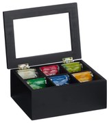 Bambusová krabička na čaj so 6 priehradkami RD47508