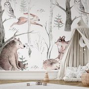 Fototapeta - Lesné zvieratká (147x102 cm)