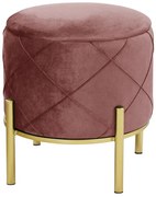 Úložná taburetka SAVANA pudrovo ružová