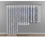 Žakárový záves 618/D396/110 biely. Tovar na mieru