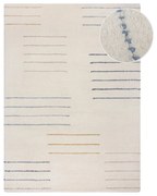 Krémový ručne tkaný vlnený koberec 120x170 cm Dottie Geometric – Flair Rugs