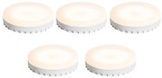 Sada 5 stmievateľných LED žiaroviek GX53 7W 750 lm 3000K