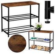 Botník STELLA 3 úrovne, čierny