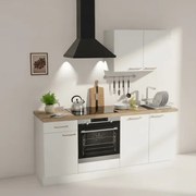 Kuchynská linka Naturel 195x60x91 cm pieskova prava