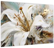 Obraz - Abstrakcia s ľaliou (70x50 cm)