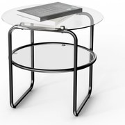 Konferenčný stolík so sklenenou doskou