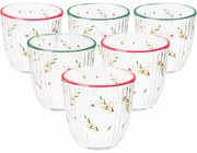 Súprava 6 vianočných pohárov Xmas Leaves 295 ml