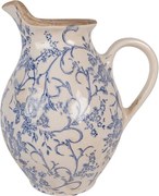 Keramický džbán s modrými kvetmi Henria M - 21*16*24 cm