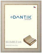 DANTIK rám na obraz 60x80 | GREECE bílá (Plexi Čiré)