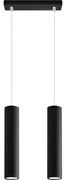 BOWI Luster na lanku KARADON 2xGU10/30W/230V čierna BW0377