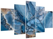 Obraz - Modrý členitý mramor (150x105 cm)