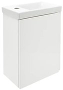Cersanit Dormo kúpeľňová skrinka s umývadlom 40x21,5x64 cm biela lesk SIKONCMO014BL