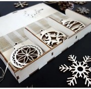 Vianočné ozdoby z dreva, vianočná ozdoba na stromček z dreva PR0114 HEU-