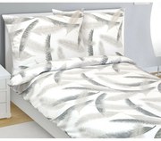 Bellatex Flanelové obliečky Pierko, 140 x 200 cm, 70 x 90 cm