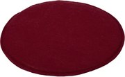 Podsedák na stoličky Davos, vínovo červený, okrúhly 38 cm%