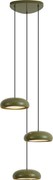 Retro zelená závesná lampa s kovovým tienidlom 6-svetelná - Macaron