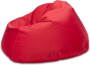 INTERMEDIC SK - Sedací vak MAXI 140x70 cm z polyesteru | rodinný vak, veľké kreslo, 570 l Farba: NC12 - Červená (Polyester)