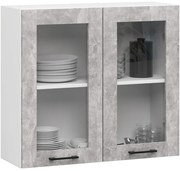 Horná kuchynská skrinka OLIWIA W80 H720 biela / betón