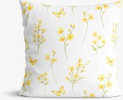 Goldea dekoračná obliečka na vankúš - žltá lúka 40 x 40 cm