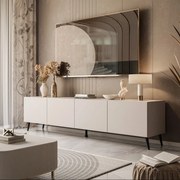 TV STOLÍK ELEGANTE KAŠMÍR + ČIERNE NOŽIČKY 200 cm