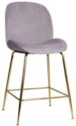 Stoličky24.sk - Barová stolička Dori Gold šedá